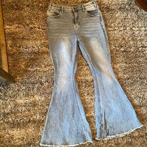 Rock n Roll high waisted bell bottom jeans.
